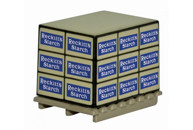 Oxford Diecast OD76ACC007 #D# Pallet Loads Reckitts Starch (4)
