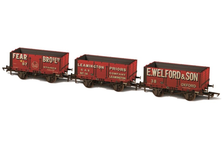 Oxford Rail OR76MW7029 7 Plank Wagon Set (Pack of 3)