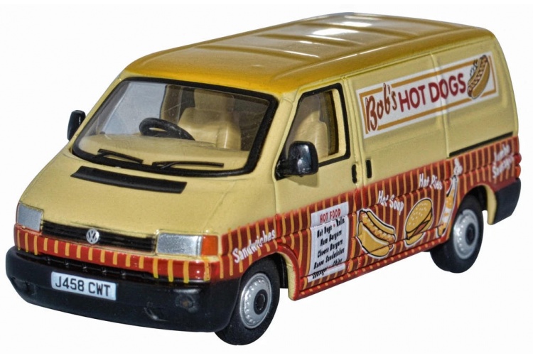 Oxford Diecast 76T4007 1:76 scale diecast modelBobs Hot Dogs VW T4 Van
