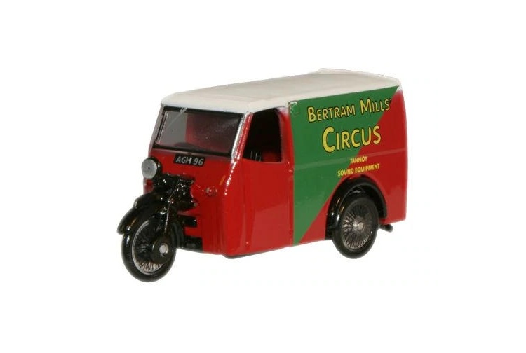 Oxford Diecast 76TV001 Bertram Mills Tricycle Van