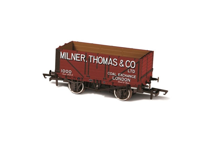 Oxford Rail OR76MW7027 7 Plank Wagon Milner Thomas and Co London No.1000