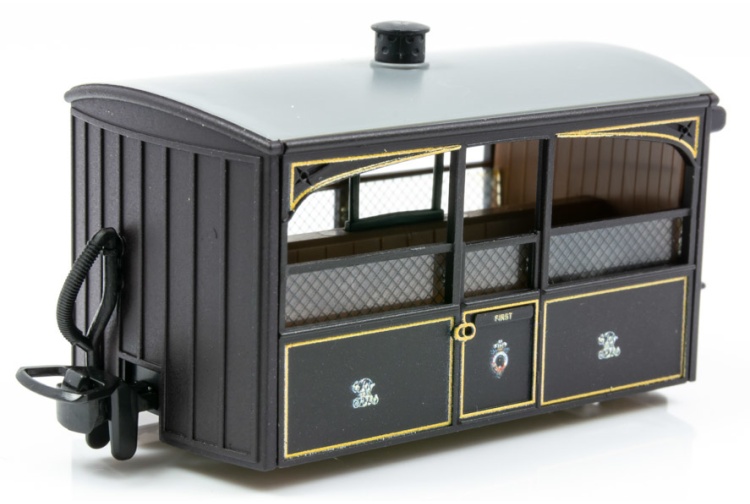 Peco GR-560 OO-9 Gauge Ffestiniog Railway 4 Wheel Bug Box Observation Coach