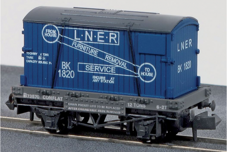 Peco NR-23 N Gauge Conflat Container Wagon
