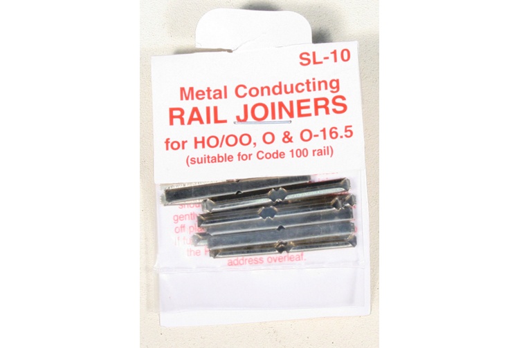 Peco SL-10 Code 100/124 Nickel Silver Rail Joiners Package