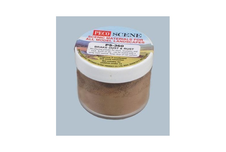 Peco PS-360 Brake Dust And Rust Weathering Powder