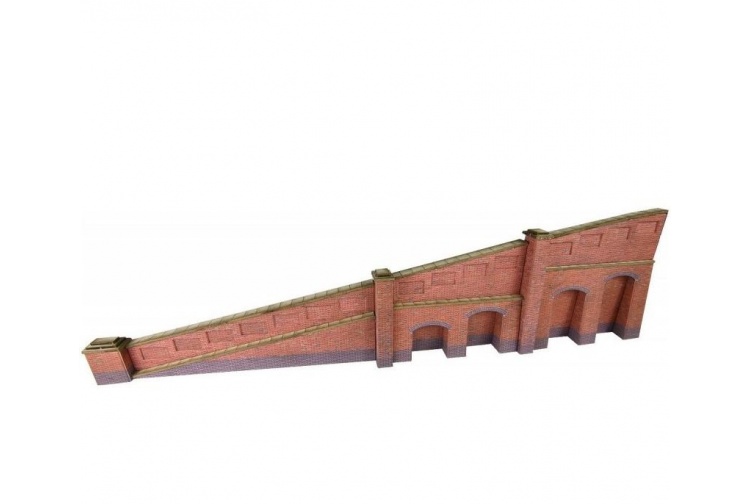 Metcalfe PN148 Tapered Red Brick Retaining Wall N Gauge Card Kit
