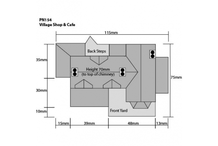 Metcalfe PN154 Village Shop & Cafe plan
