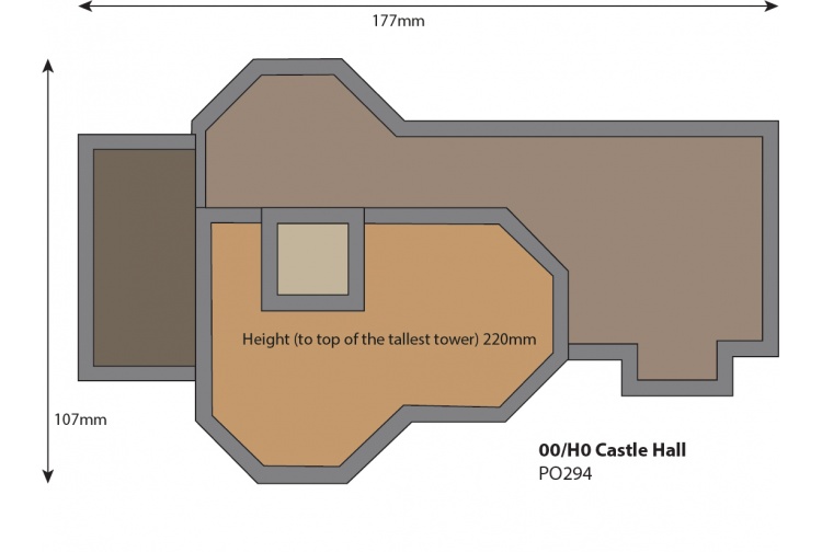 Metcalfe PO294 Castle Hall plan