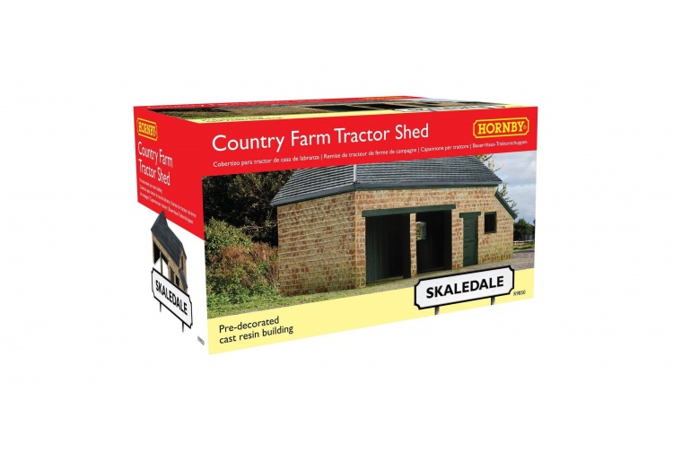 hornby-skaledale-r9850-the-country-farm-tractor-plough-shed-box
