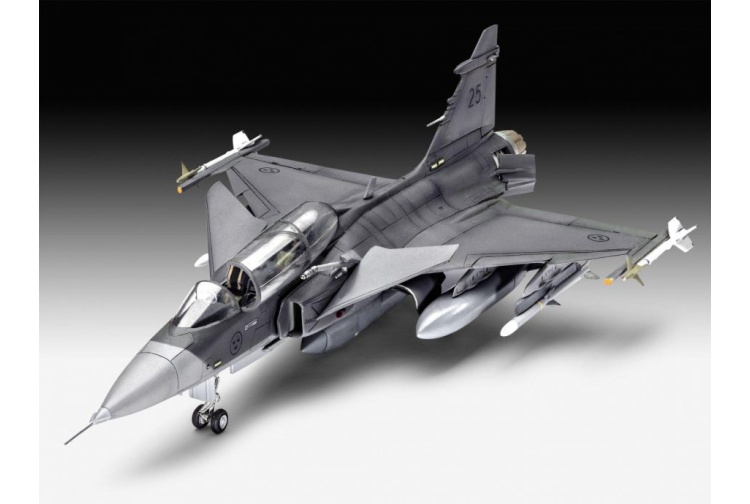 Revell 03956 Saab JAS-39D Gripen Twin Seater 1:72 Scale Model Aircraft Kit assembled