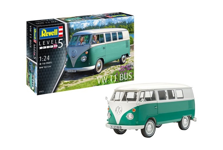 Revell 07675 VW T1 Bus 1:24 Scale Model Plastic Kit
