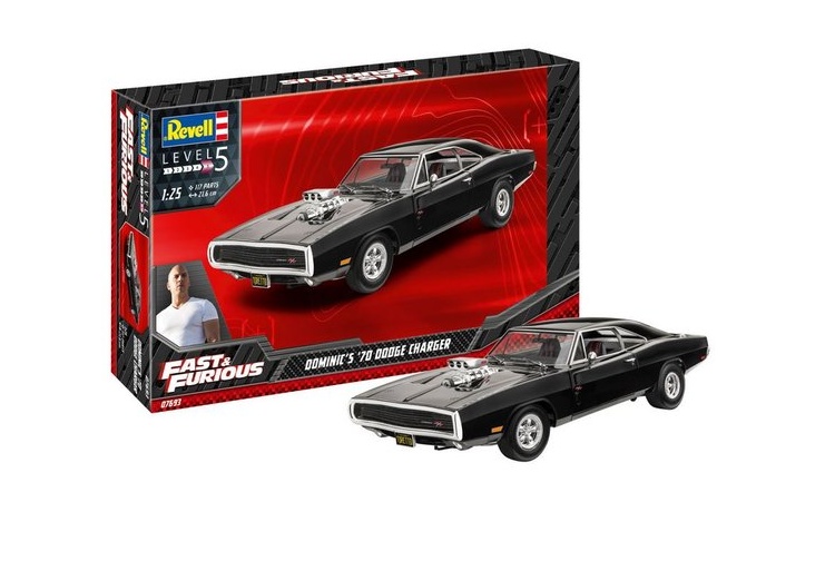 Revell 07693 Fast & Furious Dominic's 1970 Dodge Charger 1:25 Scale Model Kit