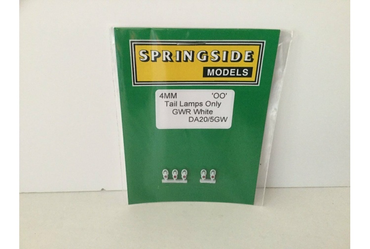 Springside DA20/5GW GWR Tail Lamps White 5 Package