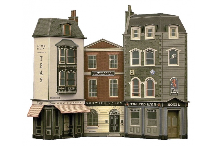 SuperQuick SQC01 Low Relief Hotel Offices And Restaurant OO Gauge Card Kit