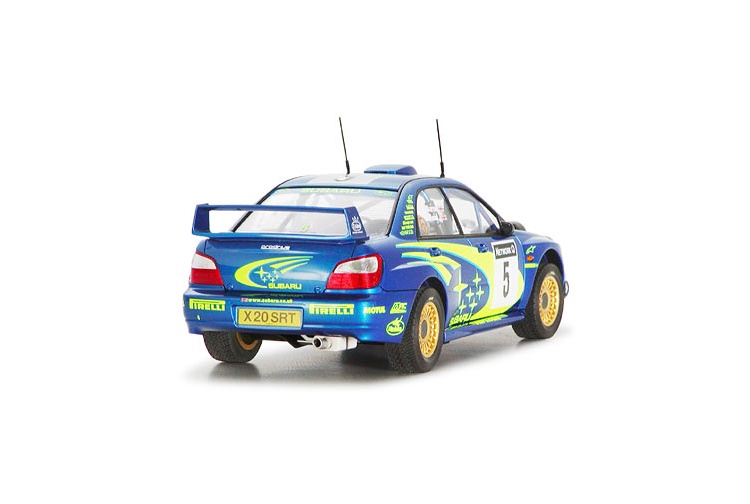 Tamiya 24250 Subaru Impreza WRC 2001 Rally of Great Britain 1:24 Scale Model Car Kit rear view