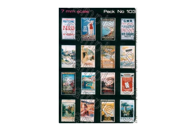 TINY SIGNS TSO103 GWR TRAVEL POSTERS SMALL