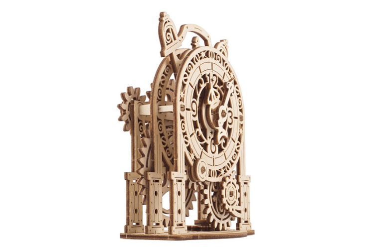 Ugears 70163 Vintage Alarm Clock Front Left