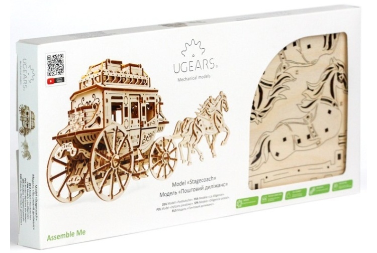 Ugears UG70045 Model Stagecoach Package