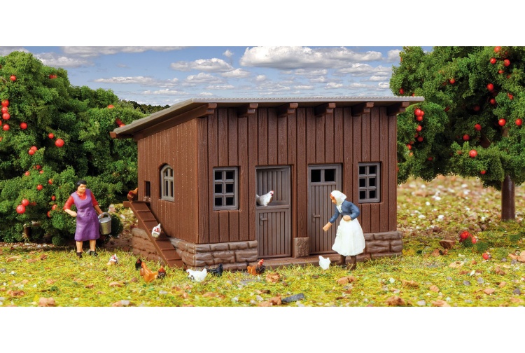 Vollmer 43864 Chicken House OO/HO Scale Plastic Kit Daytime