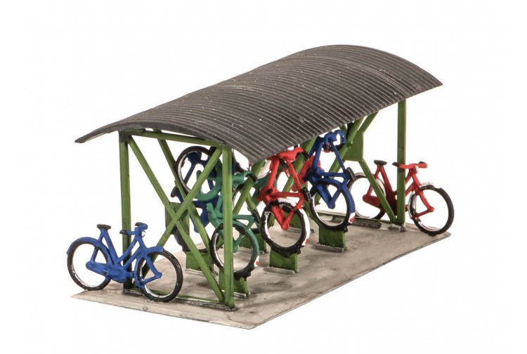 Wills Kits SS23 Bicycle Shed and Bicycles Plastic Kit