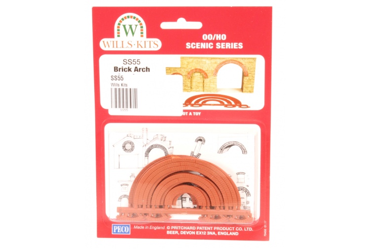 Wills Kits SS55 OO Gauge Brick Arch Overlays package