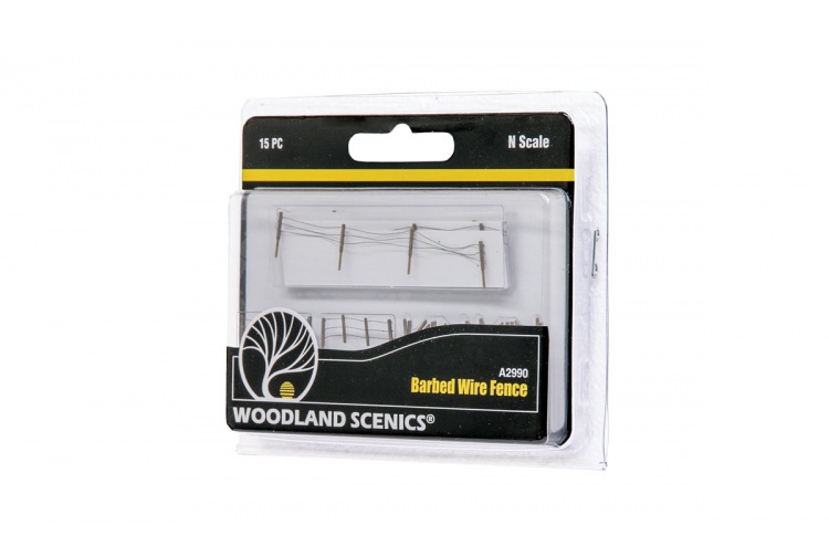 Woodland Scenics A2990 N Gauge Barbed Wire Fence Package