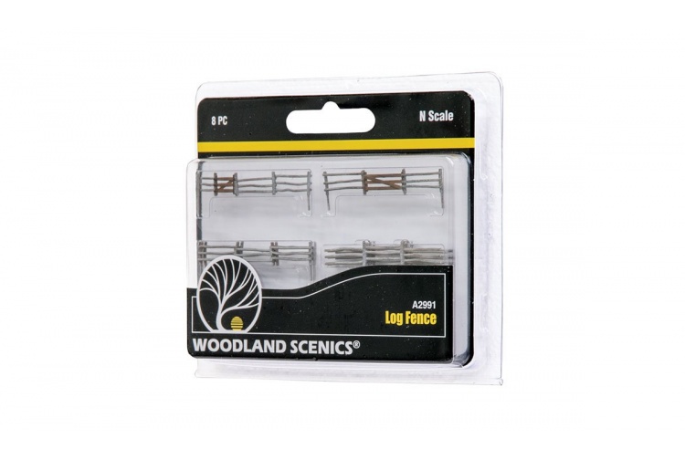 Woodland Scenics A2991 N Gauge Log Fence Package