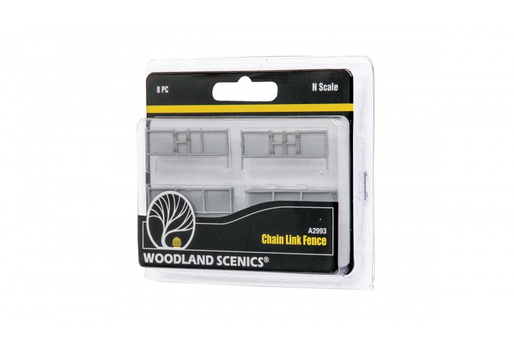 Woodland Scenics A2993 N Gauge Chain Link Fence Package