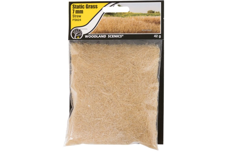Woodland Scenics FS624 7mm Static Grass Straw Package