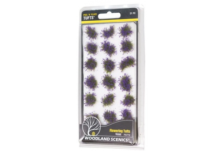 Woodland Scenics FS772 Violet Flowering Tufts Package