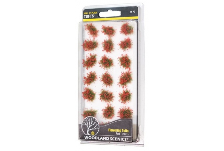 Woodland Scenics FS773 Red Flowering Tufts Package