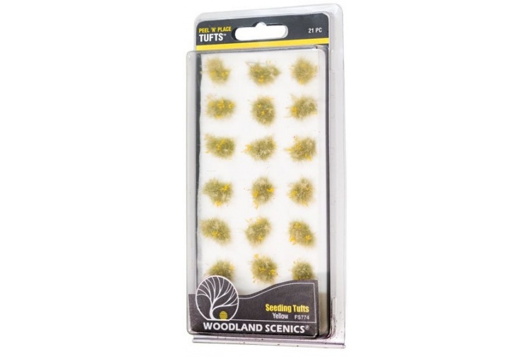 Woodland Scenics FS774 Yellow Seeding Tufts Package