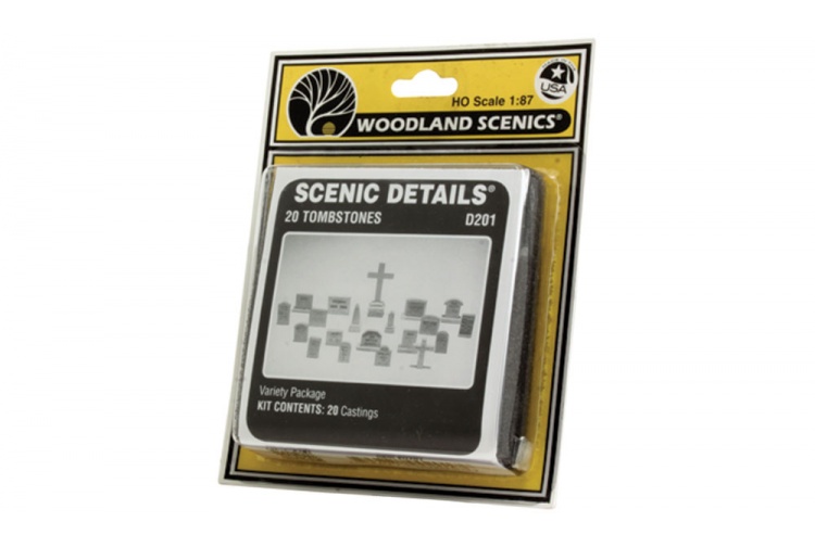 Woodland Scenics WD201 20 Tombstones Package