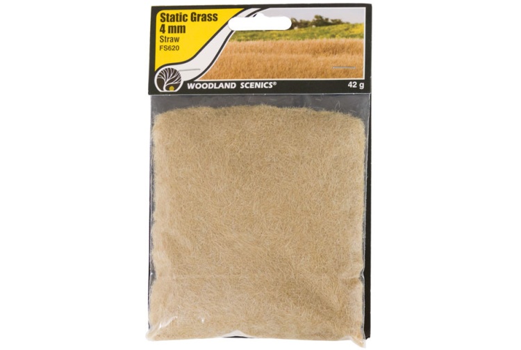 Woodland Scenics FS620 4mm Static Grass Straw Package