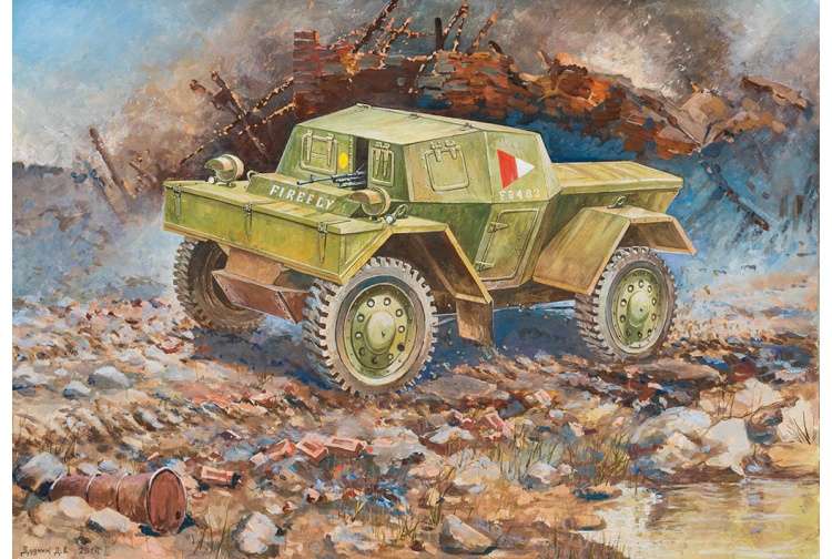 zvezda-6229-british-scout-armoured-car-mk-i-dingo-1-100-scale