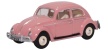Oxford Diecast 76VWB011UK VW Beetle Pink UK Reg