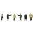 Bachmann Scenecraft 379-301 Police & Security Staff 6 Figure Set - N Gauge