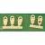 Springside DA1 GWR Head & Tail Lamps White (Pack of 5)