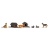 busch_1197_2_dog_houses_with_5_dogs_ho_gauge