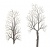Busch 6158 OO/HO Gauge Scenery Winter Deciduous Trees (Pack of 4)