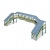 Ratio 548 Station Footbridge OO Gauge Plastic Kit