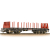 Bachmann Branchline 38-351B BR BAA Steel Carrier Wagon BR Railfreight Red [W, WL]