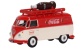 Oxford Diecast 76VWS007CC VW T1 Van With Rooftop Coca Cola Bottle Front And Side