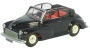 Oxford Diecast 76MMC002 Morris Minor Convertible Open Black & Grey