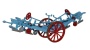 Oxford Diecast 76PL001 Fowler Plough Blue Red