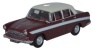 Oxford Diecast 76ACF003 Austin Cambridge A60 Farina Maroon B - Snowberry White