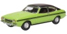 Oxford Diecast 76CPR001 Ford Capri MkII Lime Green 1:76 Scale Model